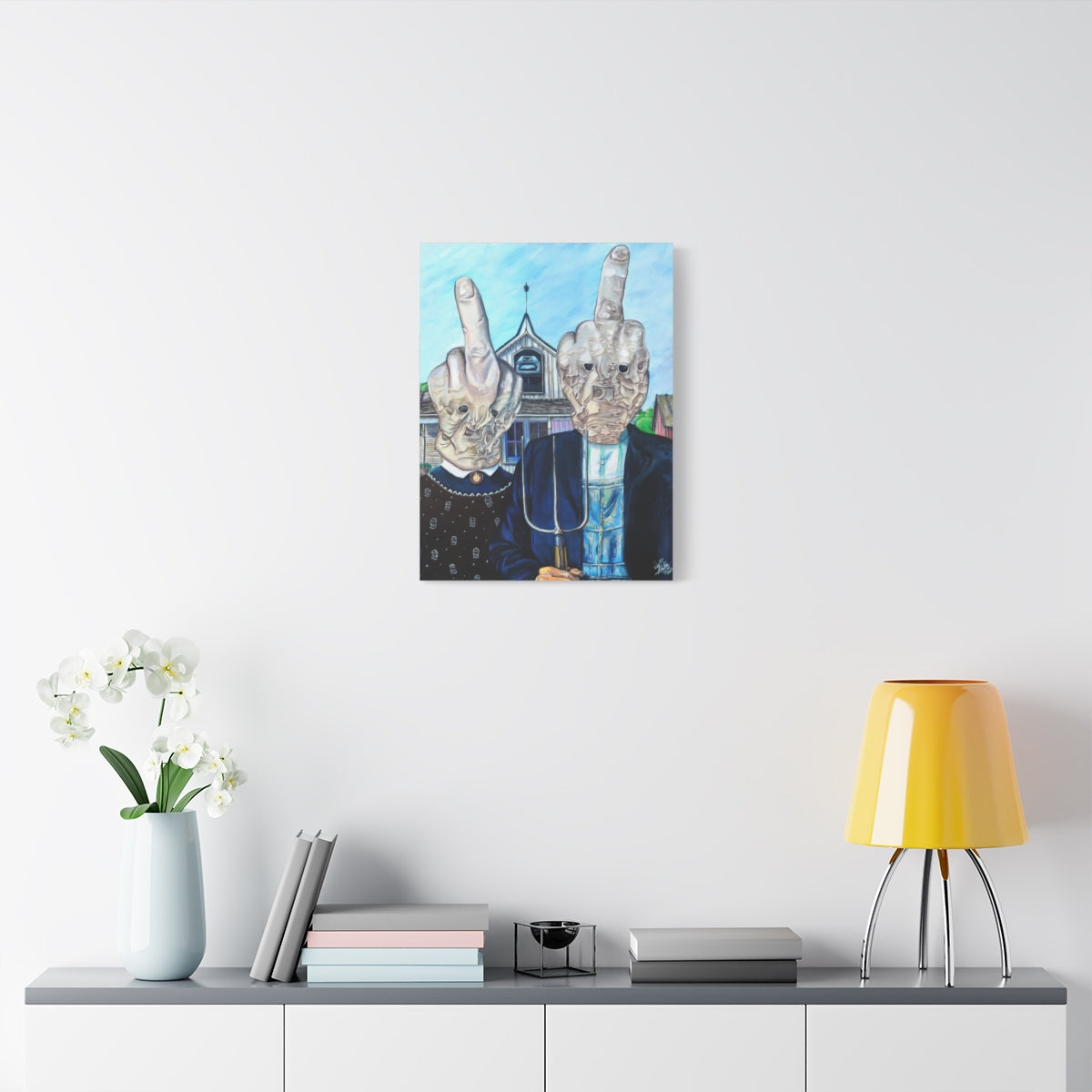 American Fnigered 18″ x 24″ (Vertical) / 1.25" wall view