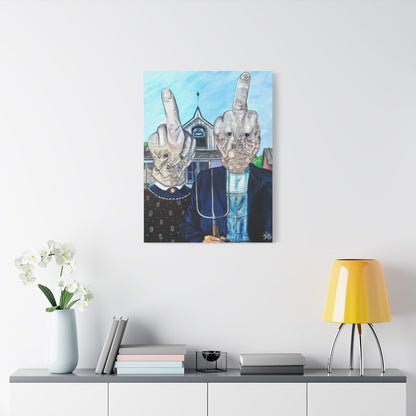 American Fnigered 24" x 32" (Vertical) / 1.25" wall view