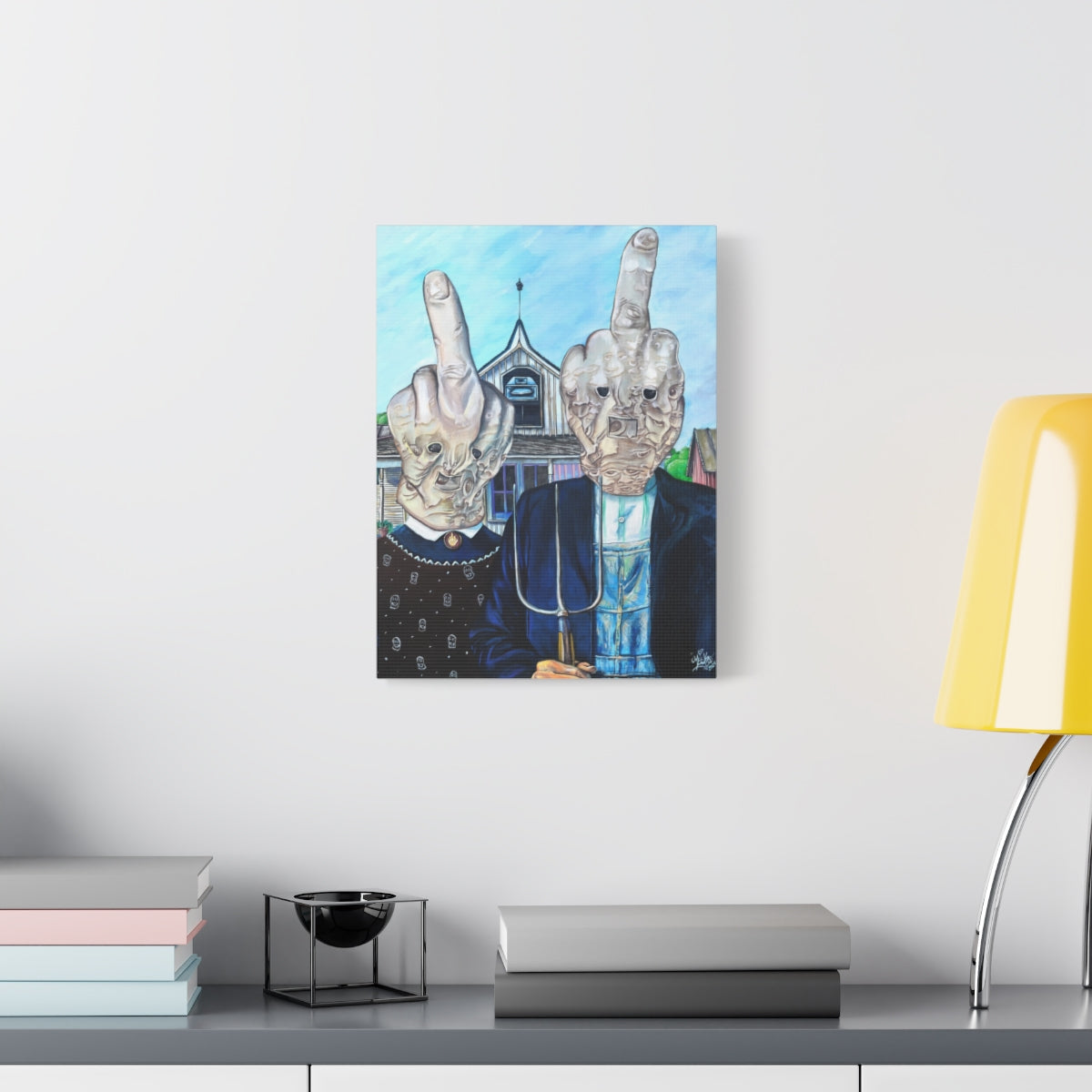 American Fnigered 12″ x 16″ (Vertical) / 1.25" wall view