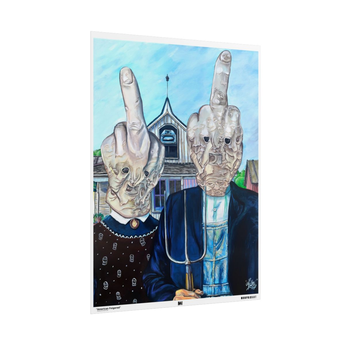 American Fnigered poster side view