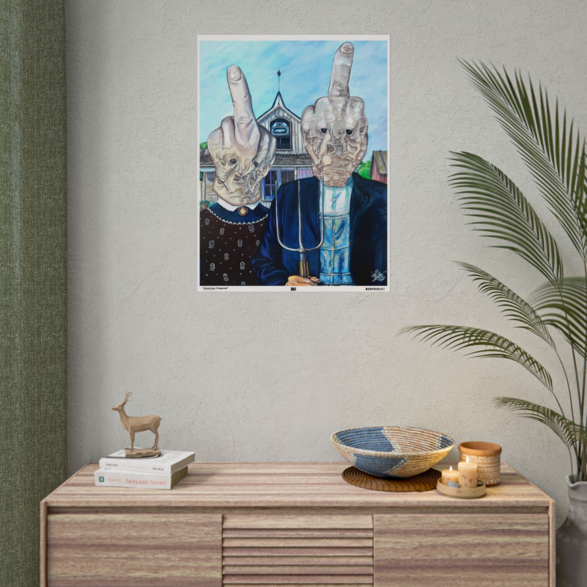 American Fnigered 24" x 32" (Vertical) / Semi Glossy wall view