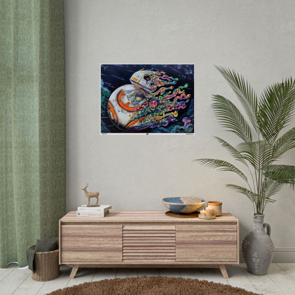 BB8 Doses 32" x 24" (Horizontal) / Semi Glossy wall view