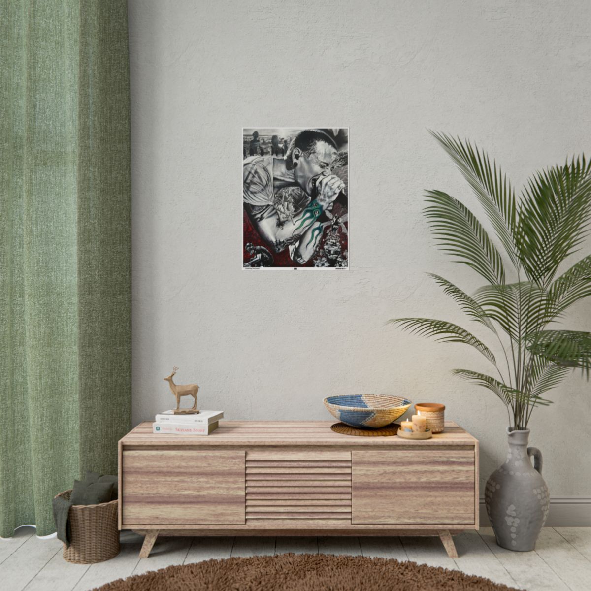 Breaking The Frame 18″ x 24″ (Vertical) / Matte wall view