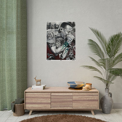 Breaking The Frame 24" x 32" (Vertical) / Matte wall view