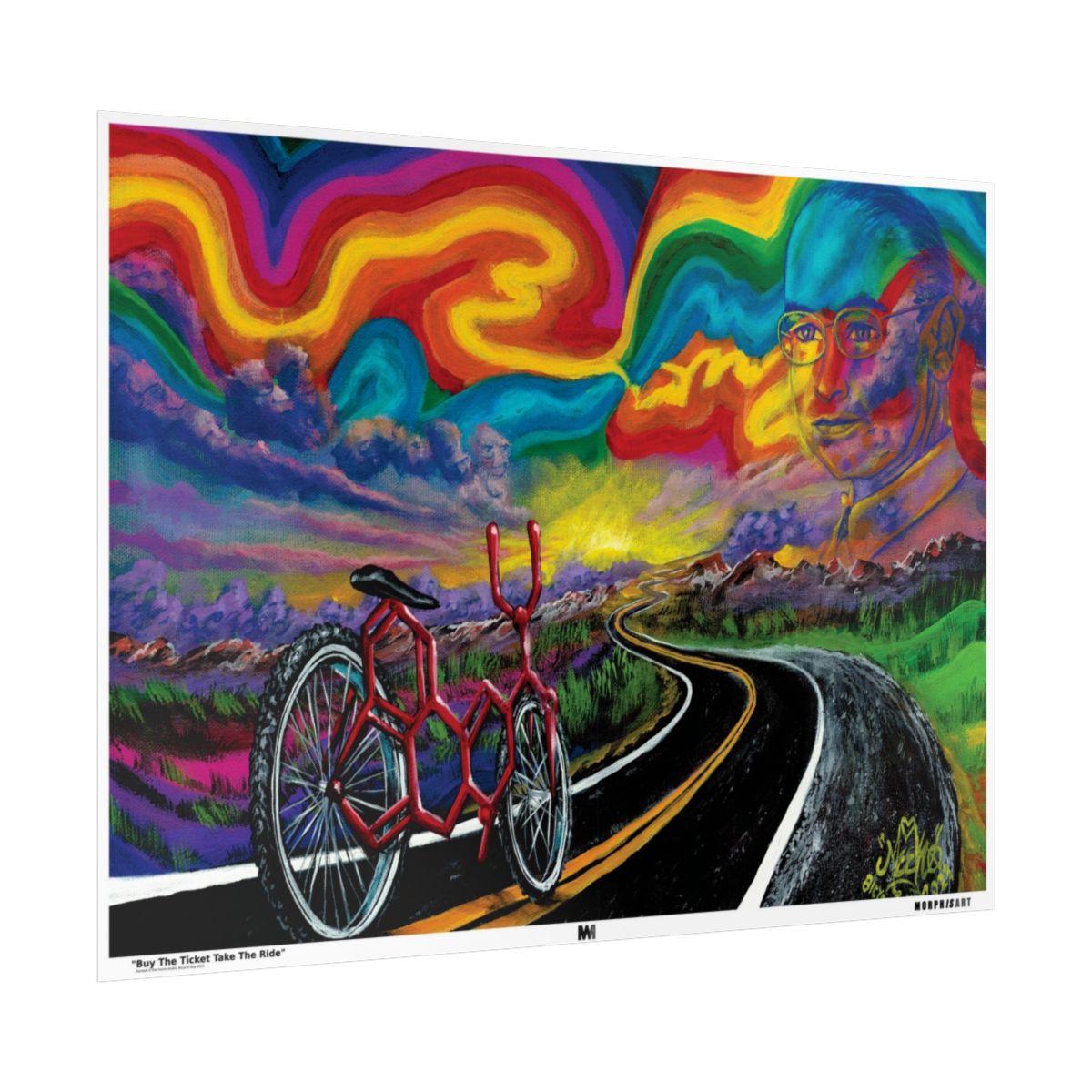 Buy The Ticket Take The Ride poster side view
