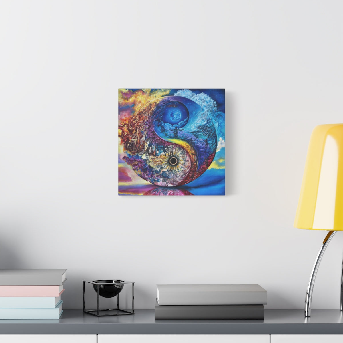 Celestial Dichotomy 12″ x 12″ / 1.25" wall view
