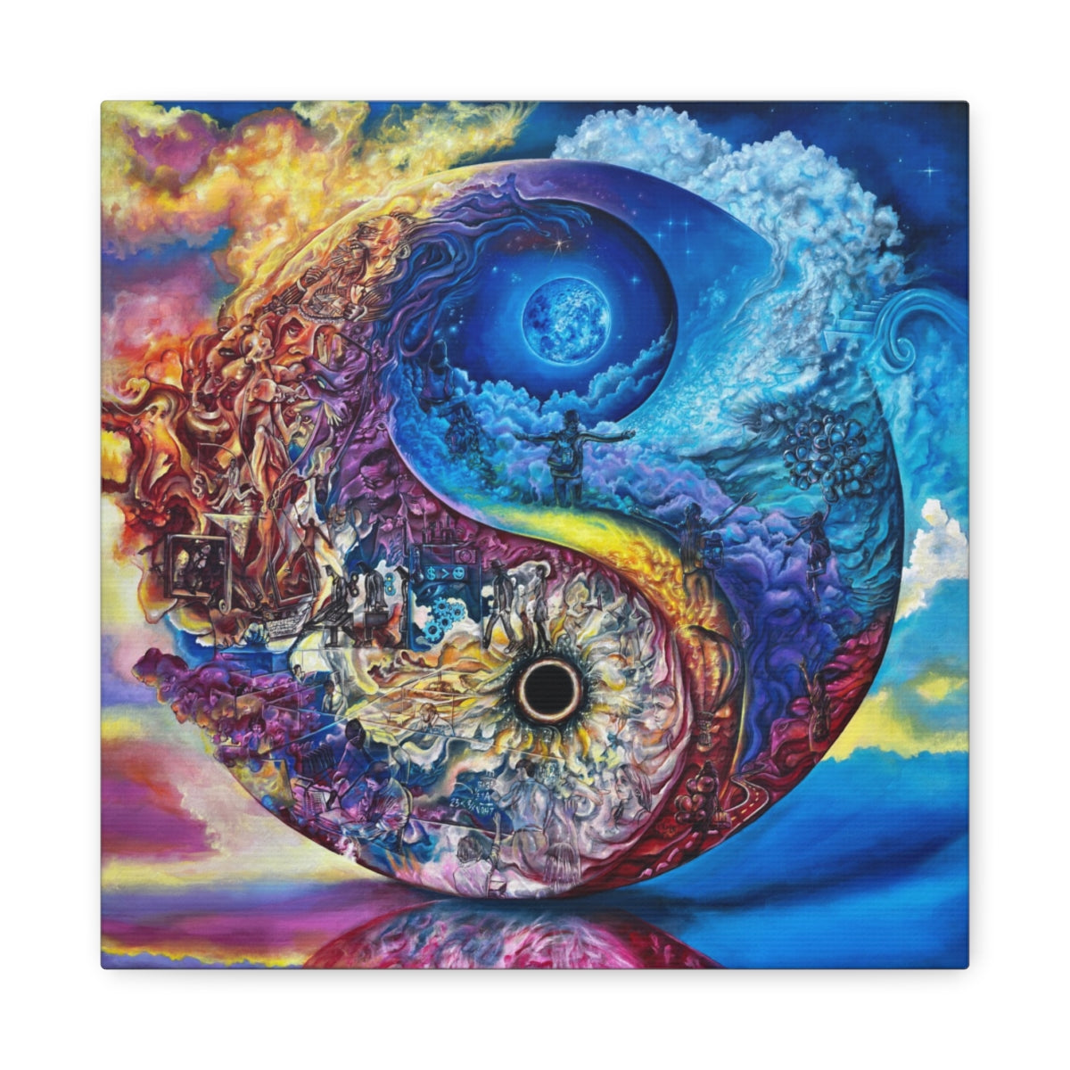 Celestial Dichotomy canvas front view