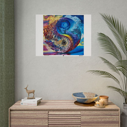 Celestial Dichotomy Matte / 32" x 24" (Horizontal) wall view