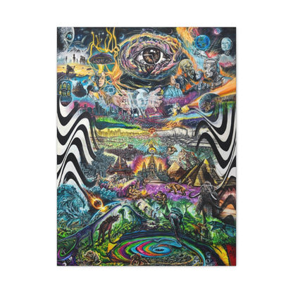 EVOL: Earth's Vast Origin of Life canvas front view