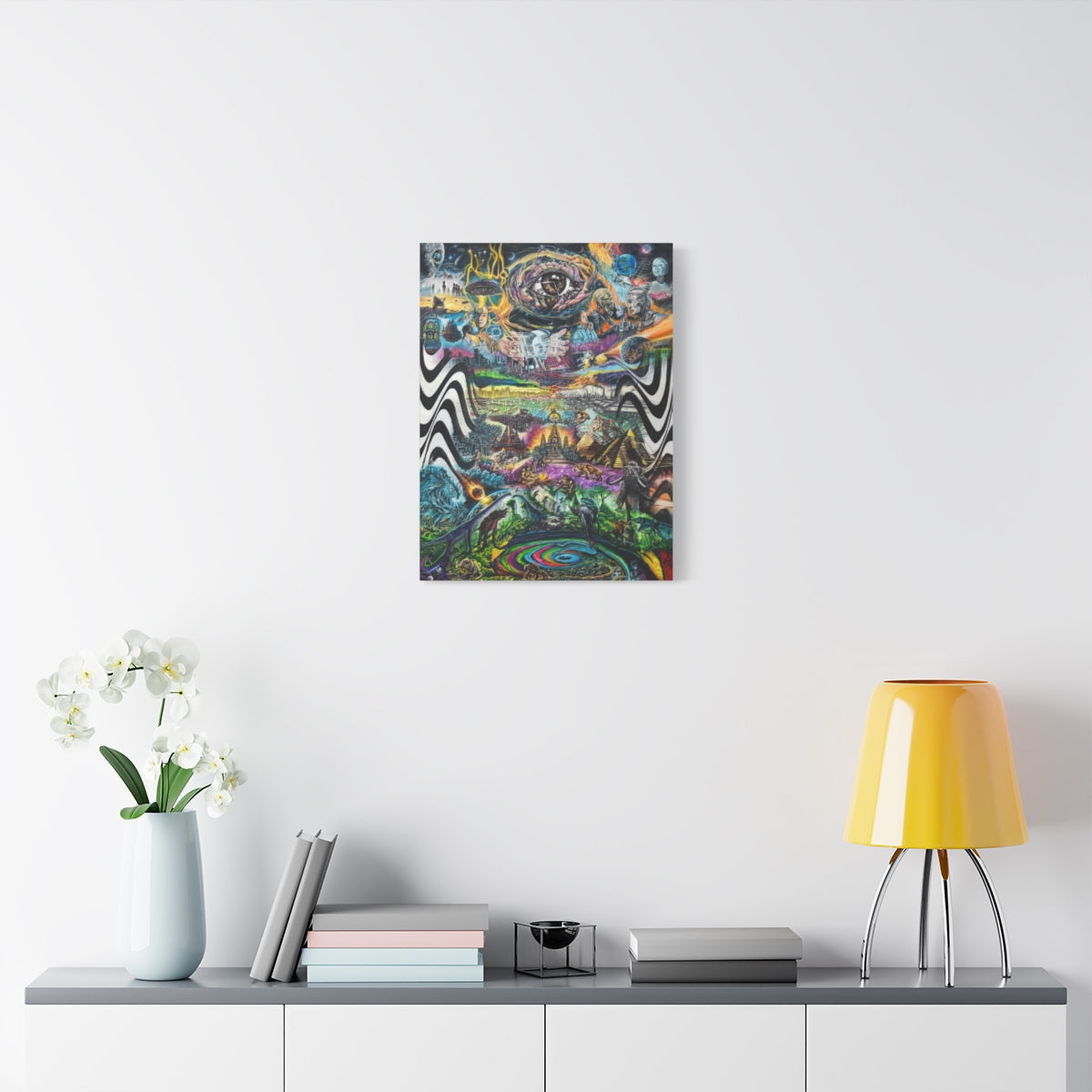 EVOL: Earth's Vast Origin of Life 18″ x 24″ (Vertical) / 1.25" wall view