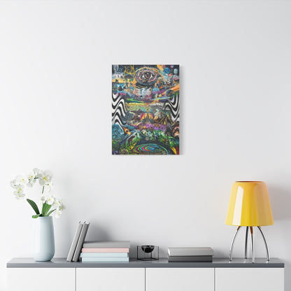 EVOL: Earth's Vast Origin of Life 18″ x 24″ (Vertical) / 1.25" wall view