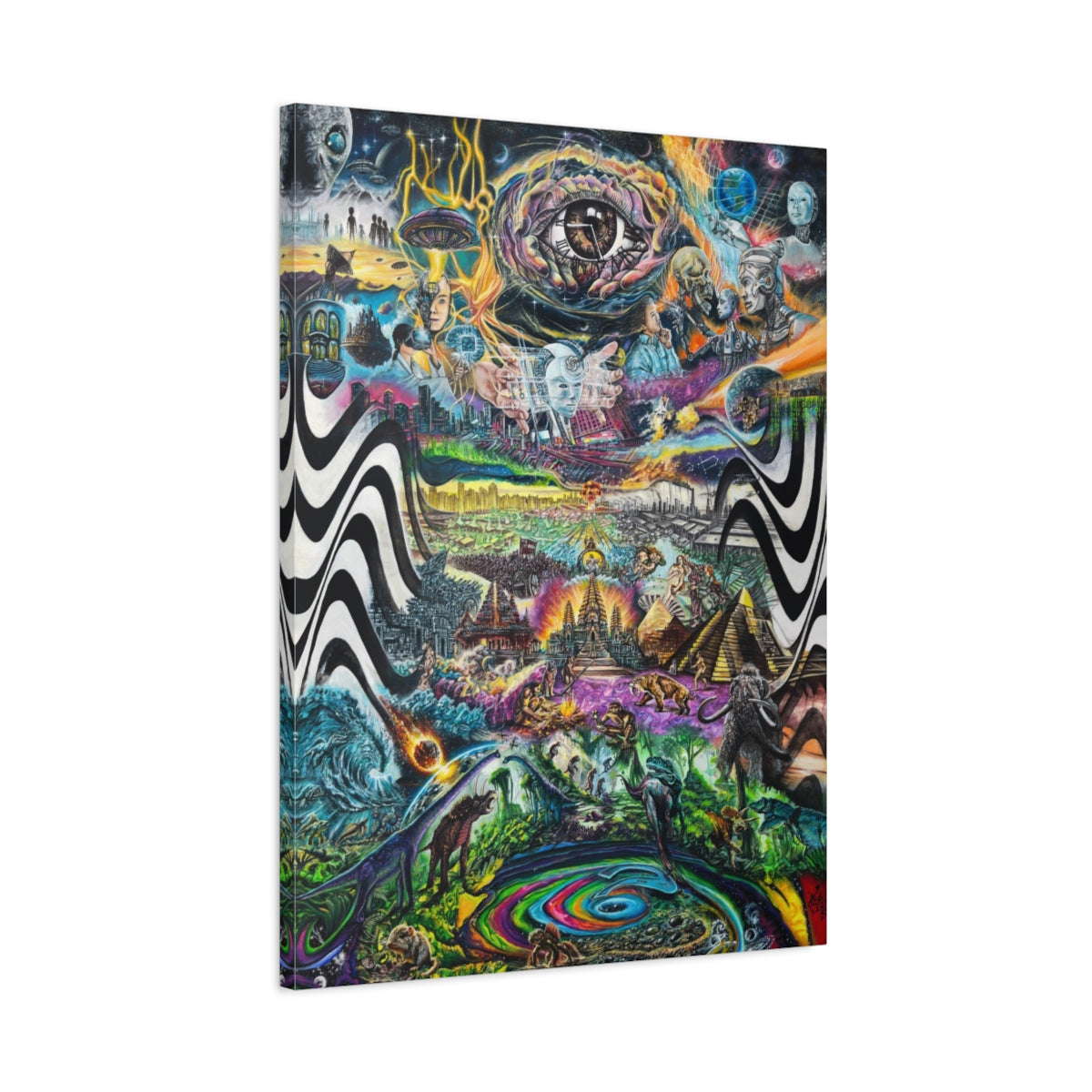 EVOL: Earth's Vast Origin of Life canvas side view