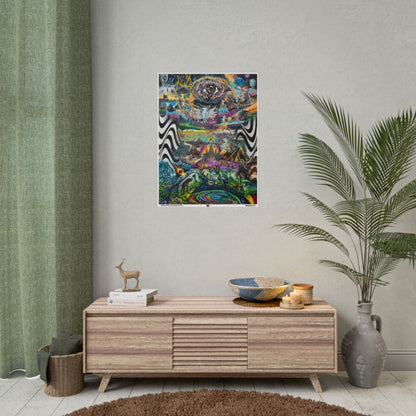 EVOL: Earth's Vast Origin of Life 24" x 32" (Vertical) / Matte wall view