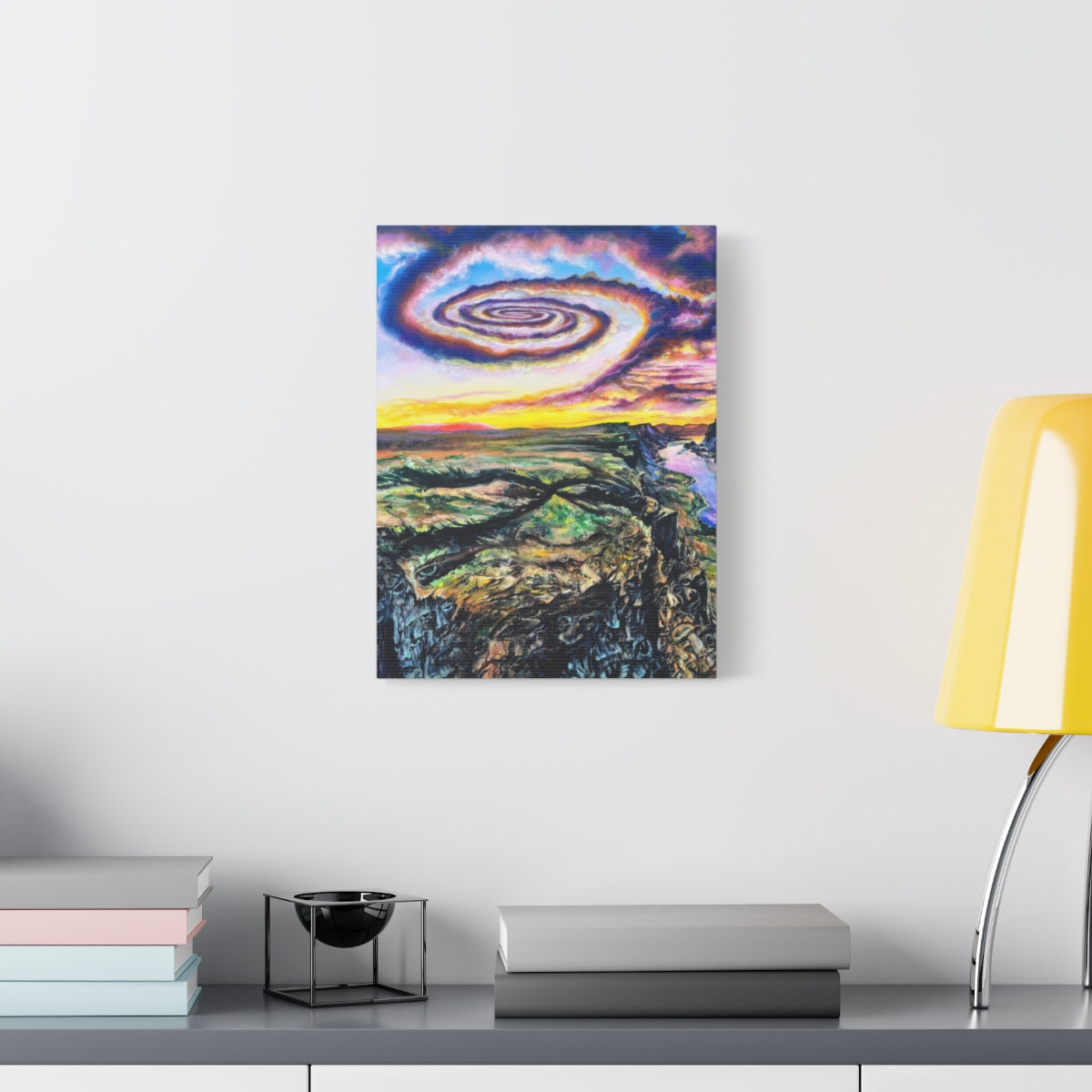 Gorge Spirals 12″ x 16″ (Vertical) / 1.25" wall view