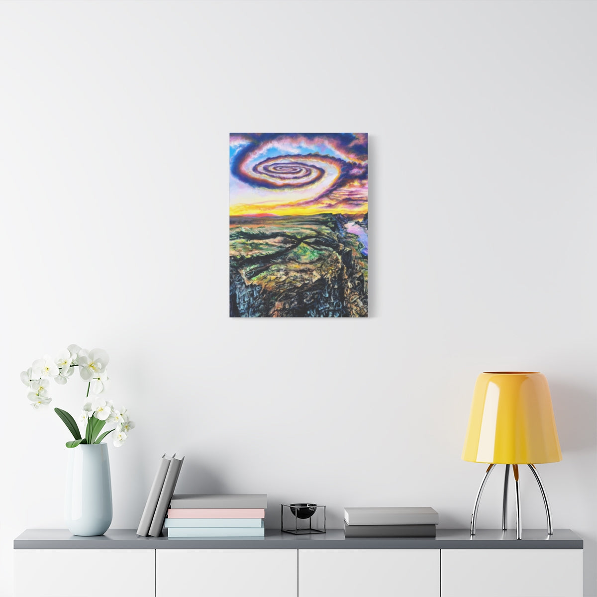 Gorge Spirals 18″ x 24″ (Vertical) / 1.25" wall view