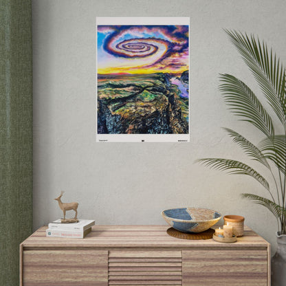 Gorge Spirals Semi Glossy / 24" x 32" (Vertical) wall view