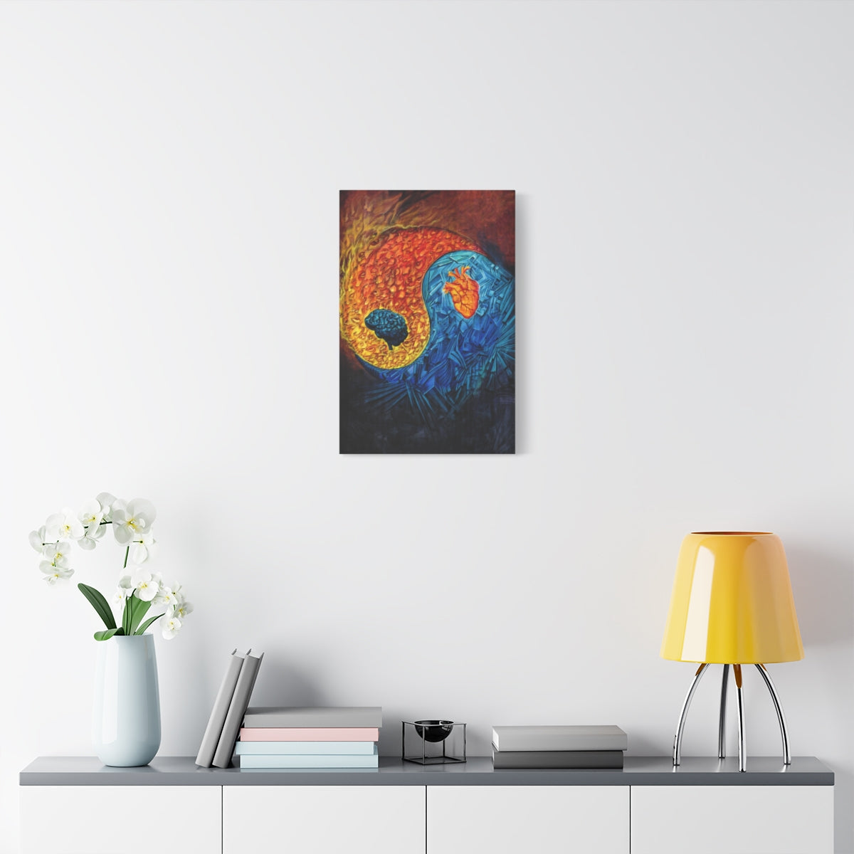 Heart Mind Coherence 16″ x 24″ (Vertical) / 1.25" wall view