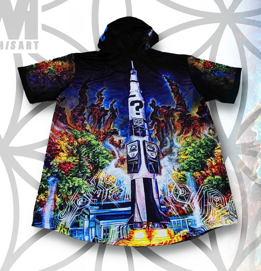 Orion Blast Off - Button-Up Hooded Jersey
