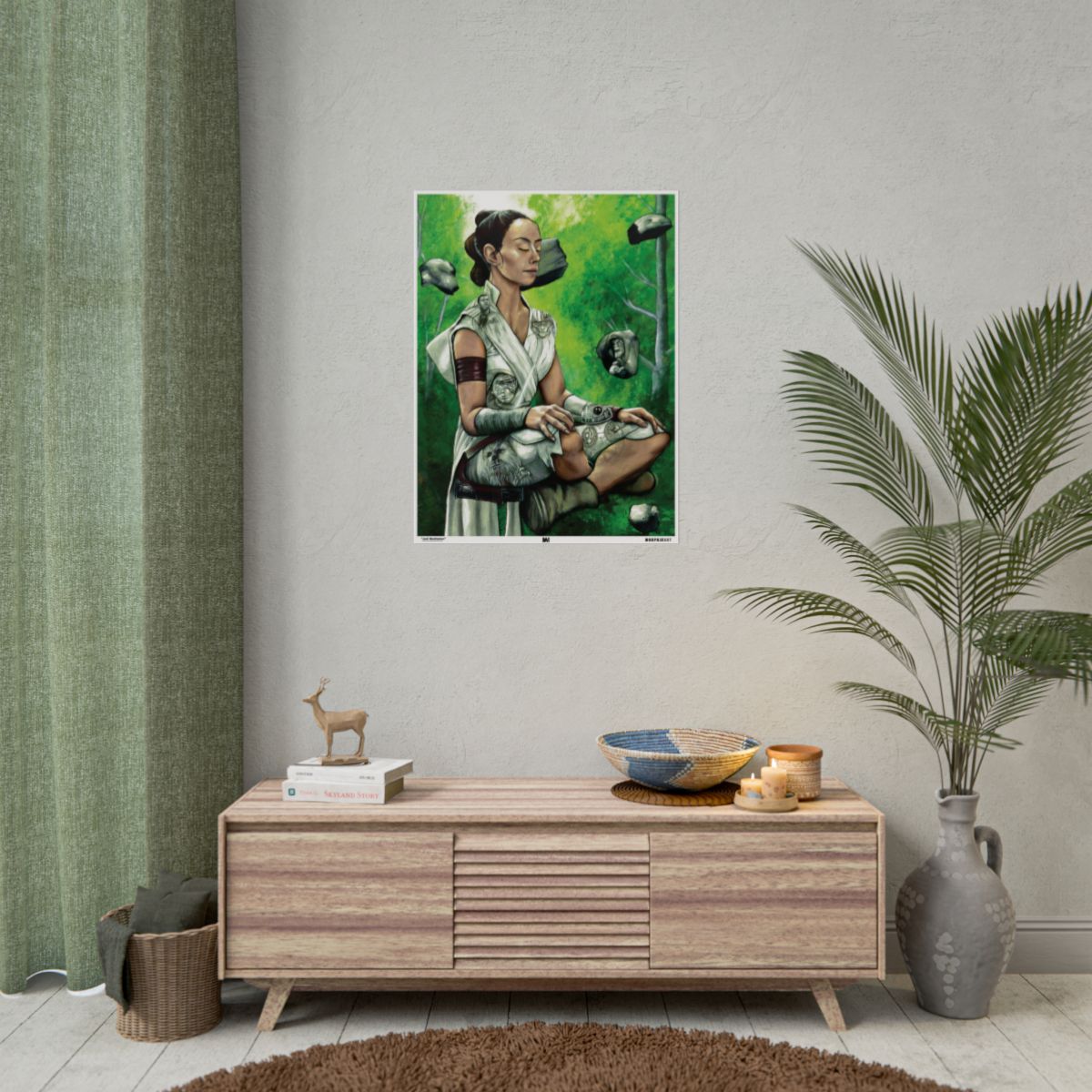 Jedi Meditation 24" x 32" (Vertical) / Semi Glossy wall view