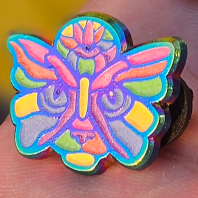 KittenFly - Pin - Rainbow Anodized