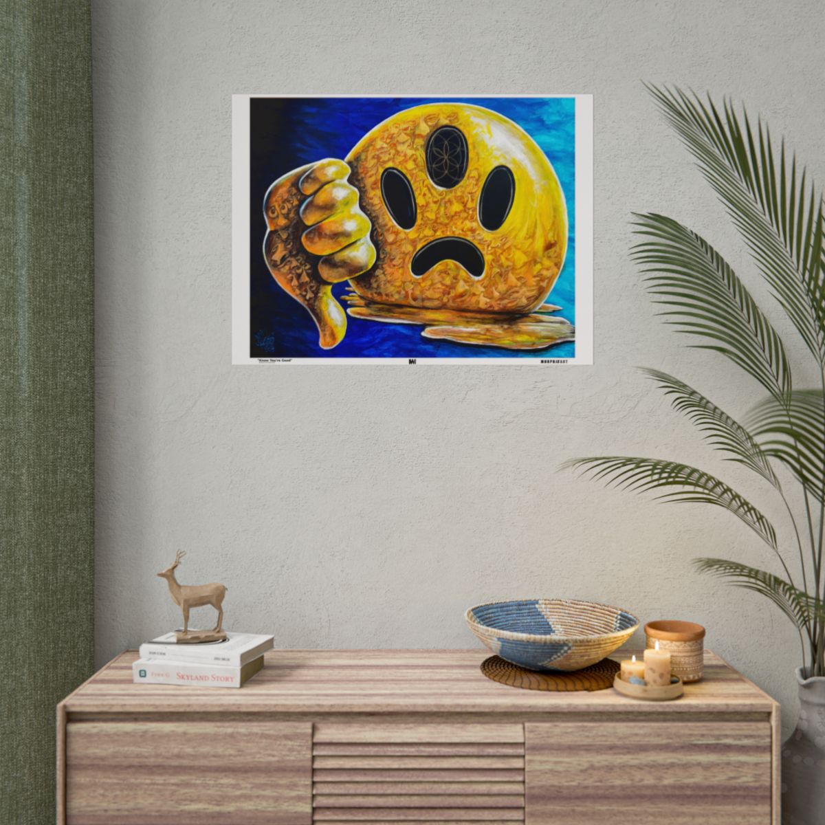Know You're Good Semi Glossy / 32" x 24" (Horizontal) wall view