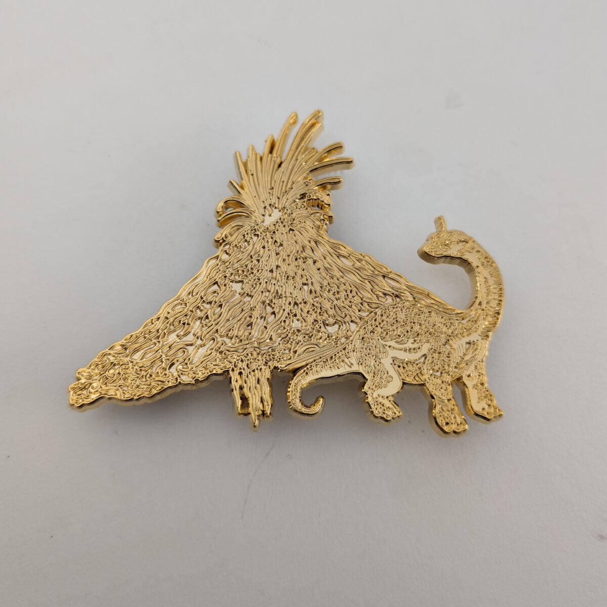 Lost Lands Stegosaurus - Pin - Solid Gold