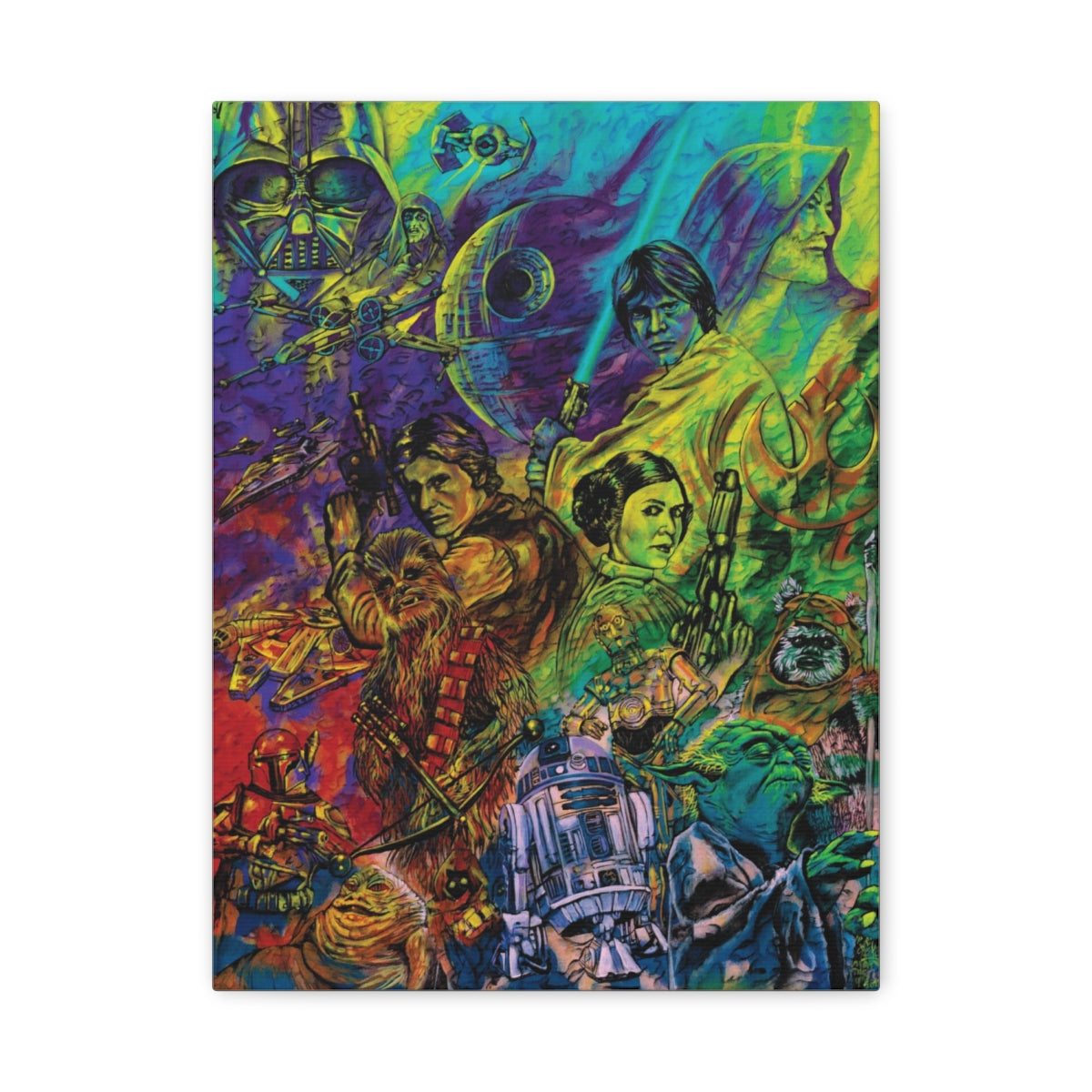 May the Fourth be with You canvas front view