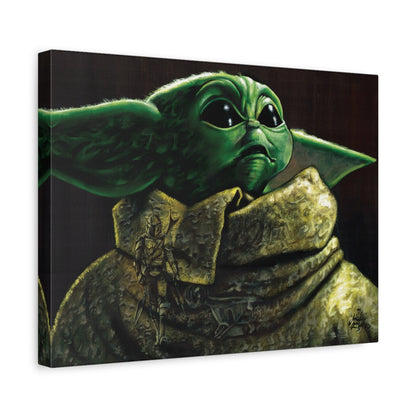 Morphed Baby Yoda canvas side view