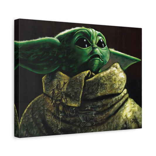 Morphed Baby Yoda canvas side view