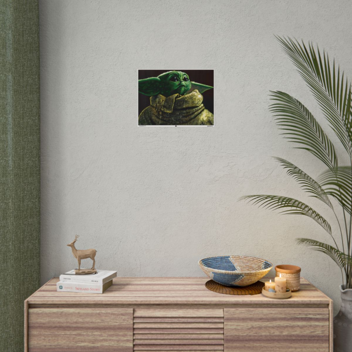 Morphed Baby Yoda 16″ x 12″ (Horizontal) / Matte wall view