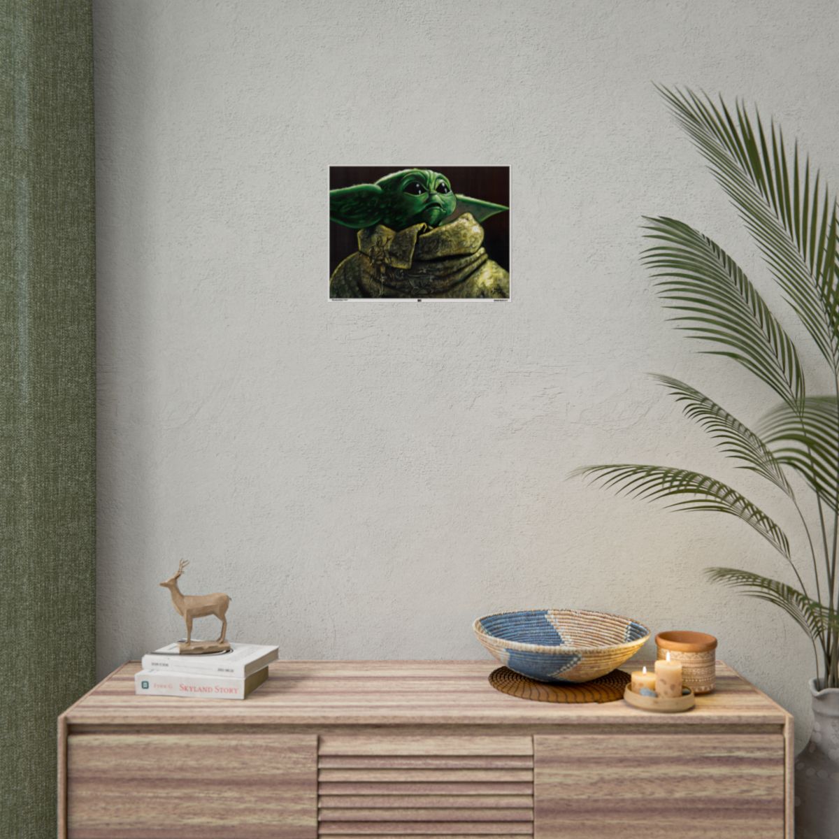 Morphed Baby Yoda 16″ x 12″ (Horizontal) / Semi Glossy wall view