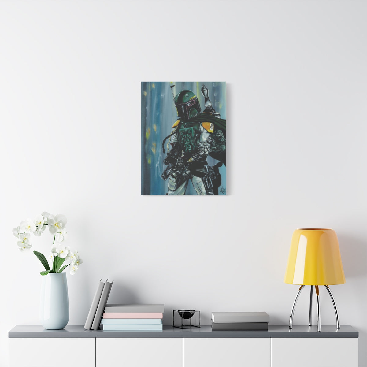Morphed Boba Fett 18″ x 24″ (Vertical) / 1.25" wall view