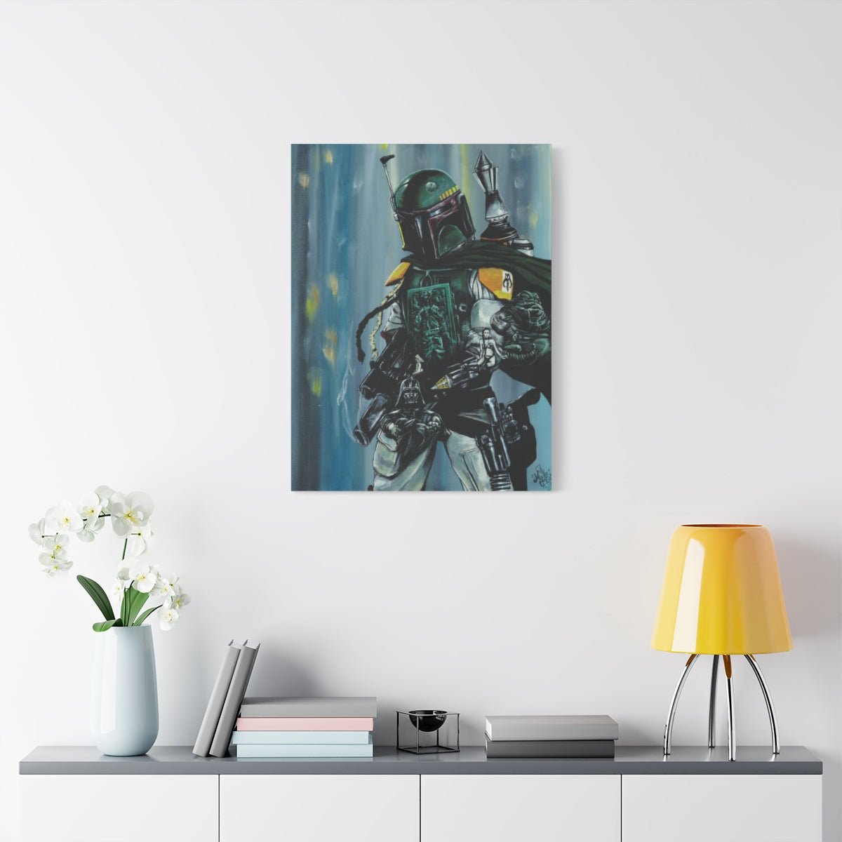 Morphed Boba Fett 24" x 32" (Vertical) / 1.25" wall view