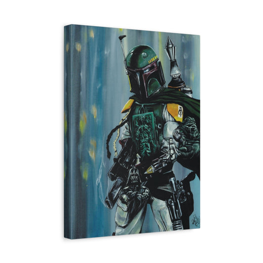Morphed Boba Fett canvas side view