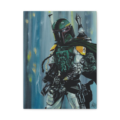 Morphed Boba Fett canvas front view