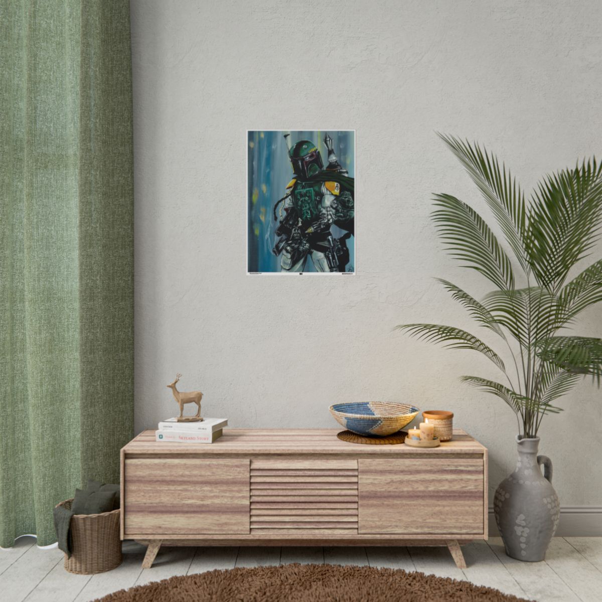 Morphed Boba Fett 18″ x 24″ (Vertical) / Matte wall view