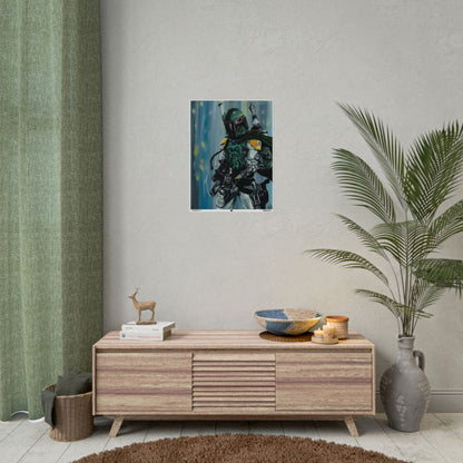 Morphed Boba Fett 18″ x 24″ (Vertical) / Semi Glossy wall view