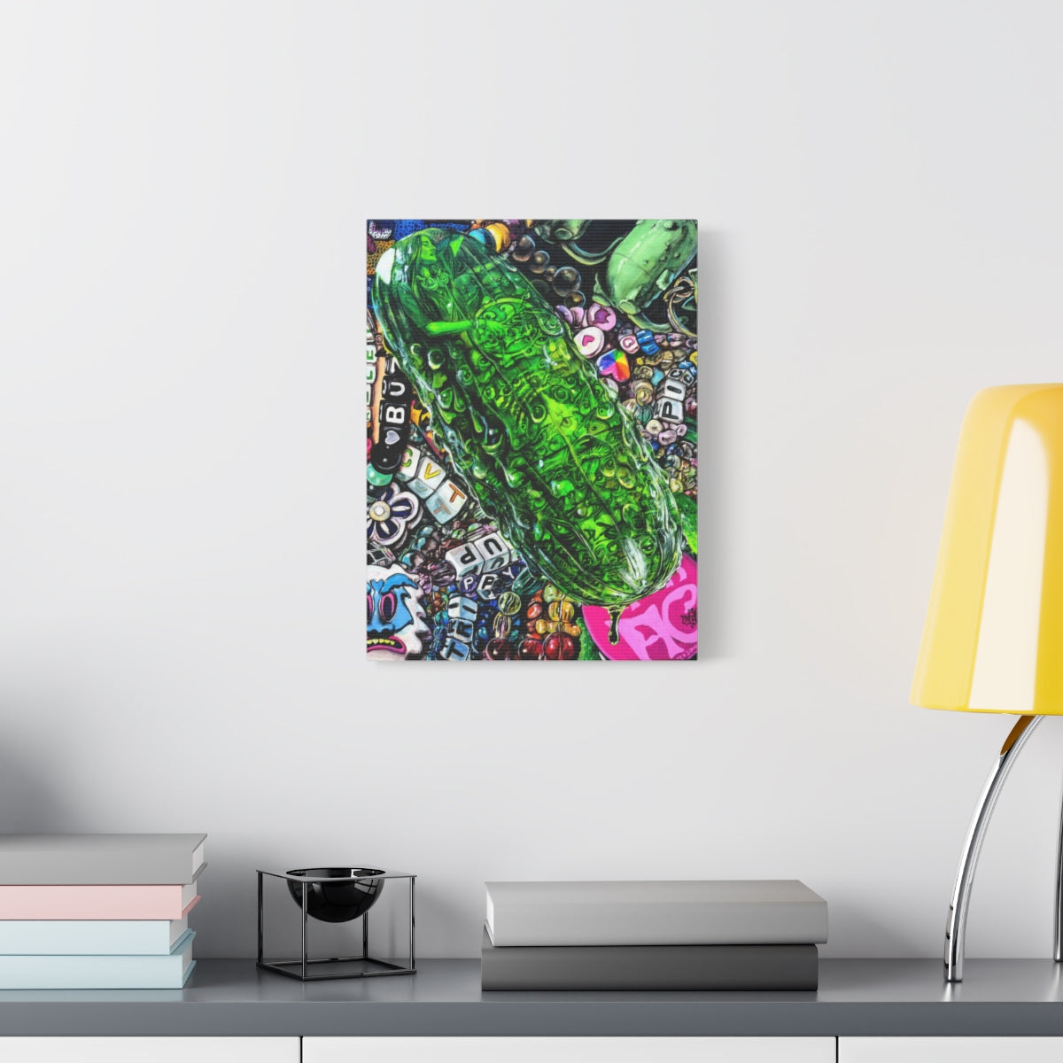 Ms. Pickels 12″ x 16″ (Vertical) / 1.25" wall view