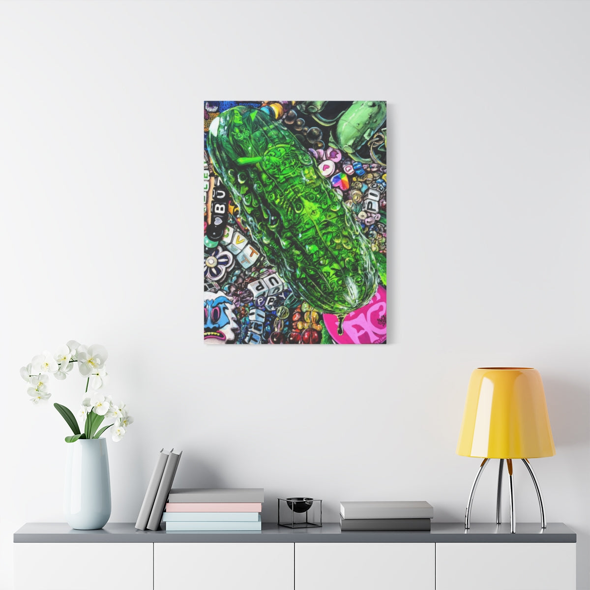 Ms. Pickels 24" x 32" (Vertical) / 1.25" wall view