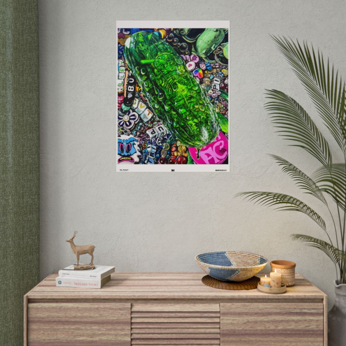 Ms. Pickels Matte / 24" x 32" (Vertical) wall view