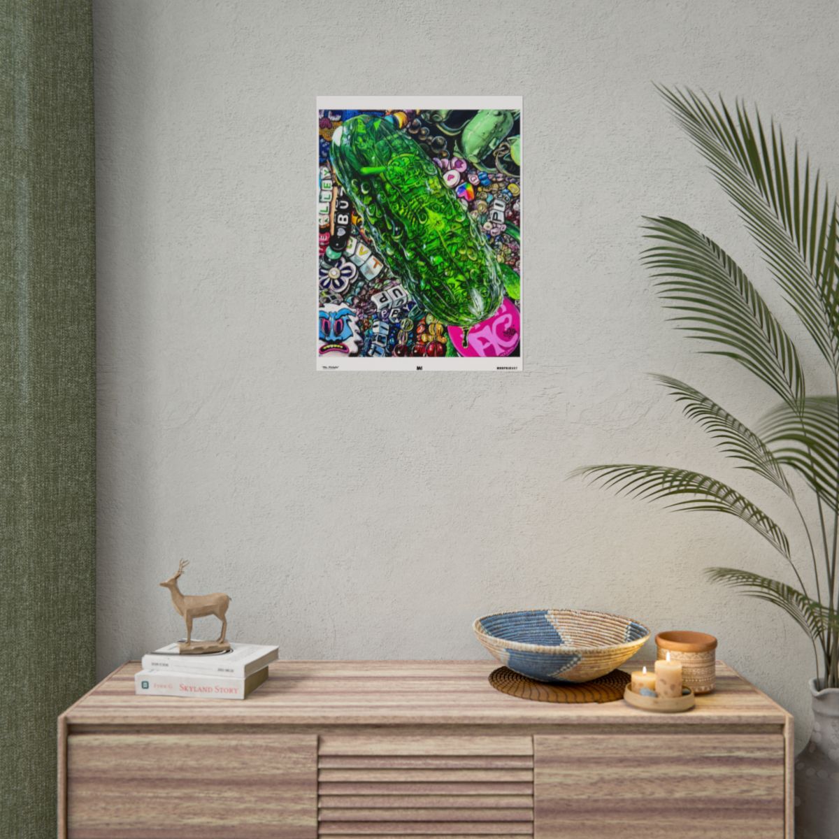 Ms. Pickels Semi Glossy / 18″ x 24″ (Vertical) wall view