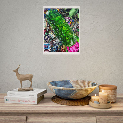 Ms. Pickels Matte / 12" x 16" (Vertical) wall view