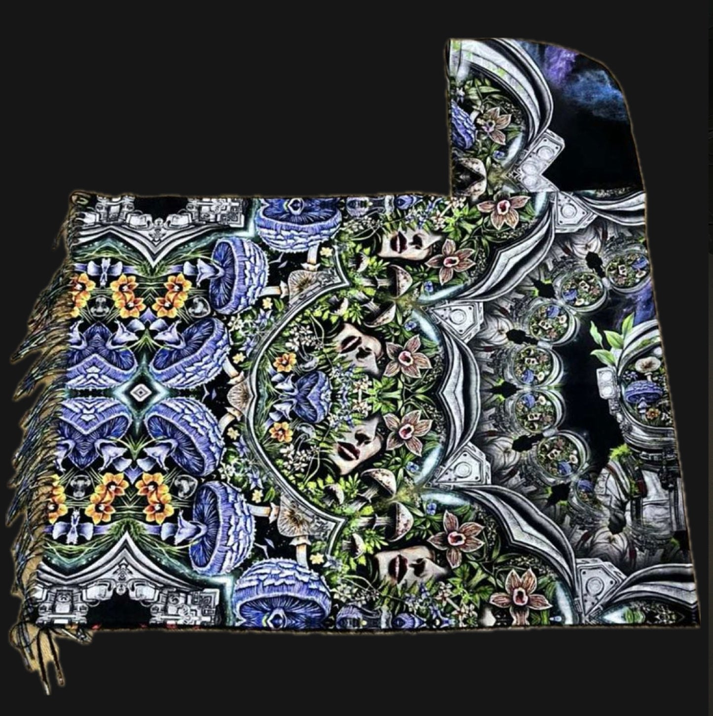 Mushronaut - Hooded Pashmina