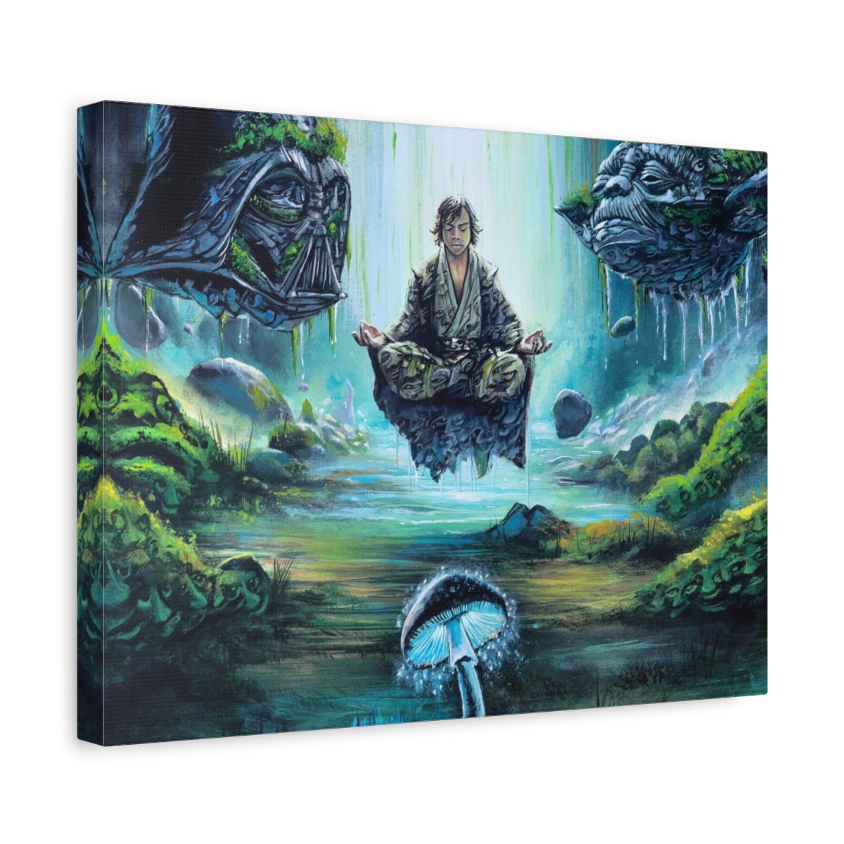 Mycelium Jedi Visions canvas side view