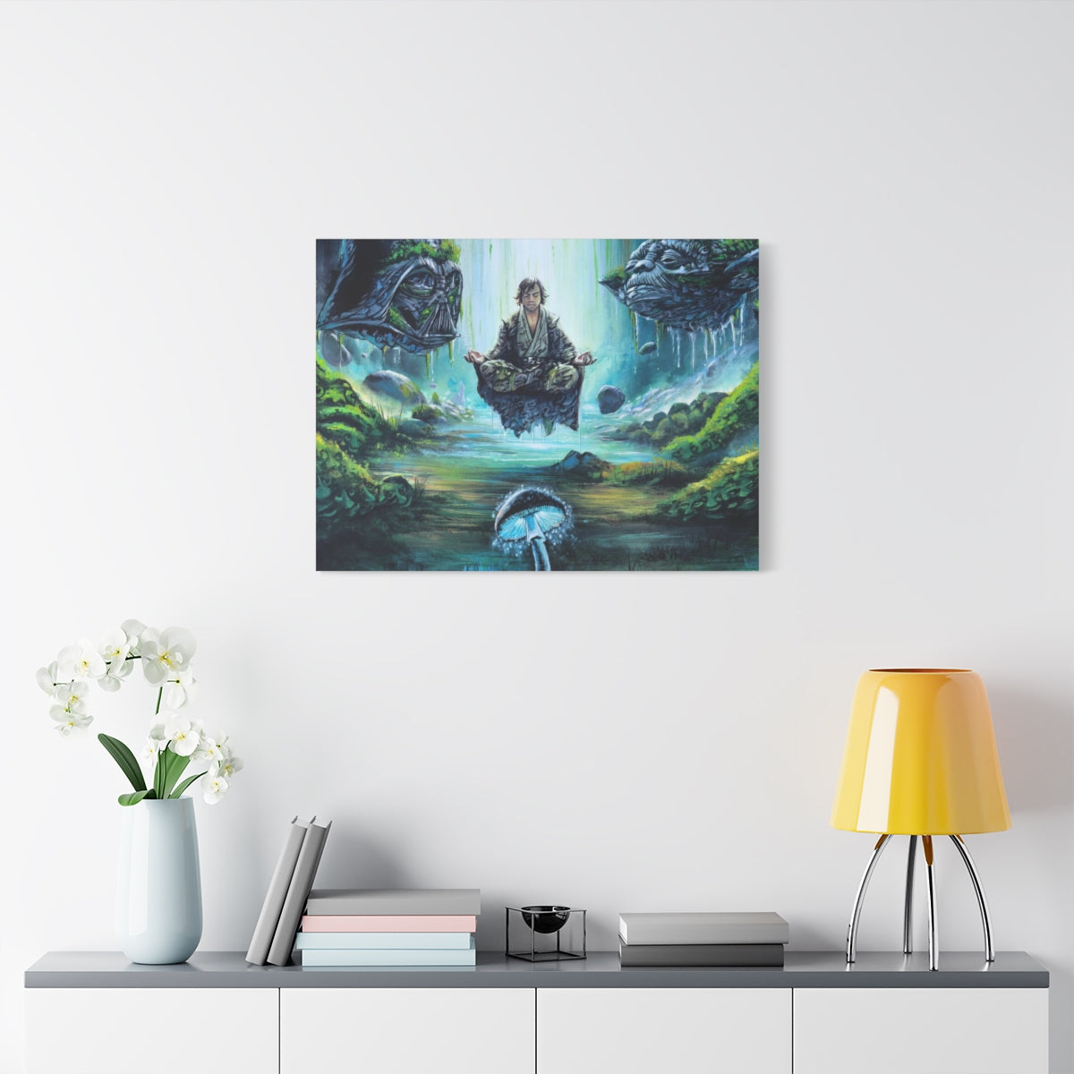 Mycelium Jedi Visions 32" x 24" (Horizontal) / 1.25" wall view