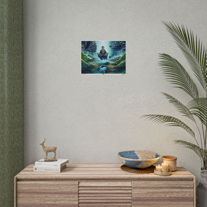 Mycelium Jedi Visions 16″ x 12″ (Horizontal) / Matte wall view