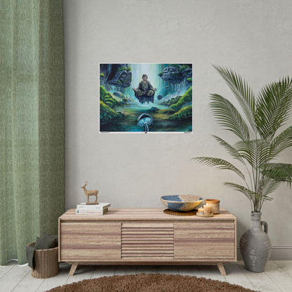 Mycelium Jedi Visions 32" x 24" (Horizontal) / Matte wall view