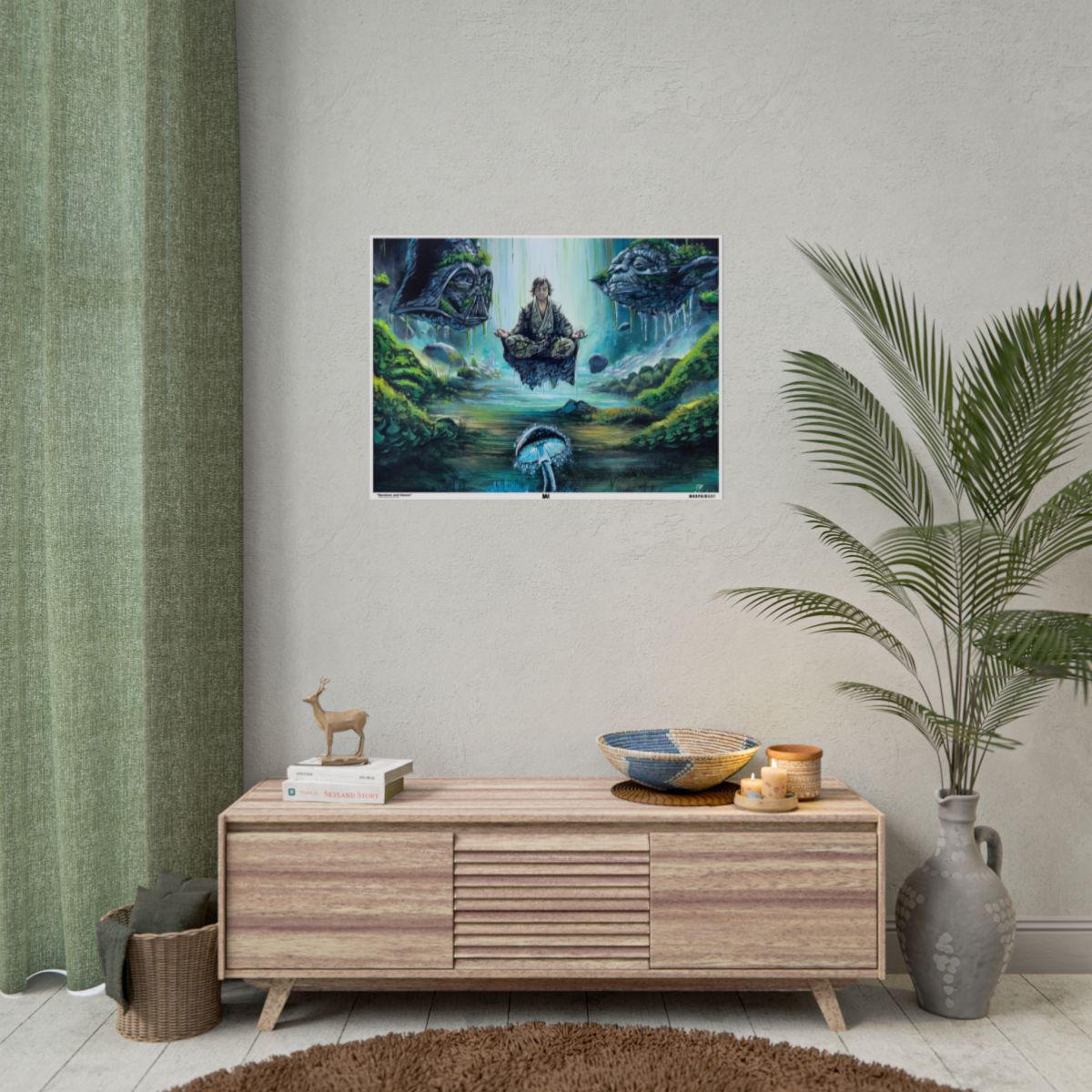 Mycelium Jedi Visions 32" x 24" (Horizontal) / Semi Glossy wall view