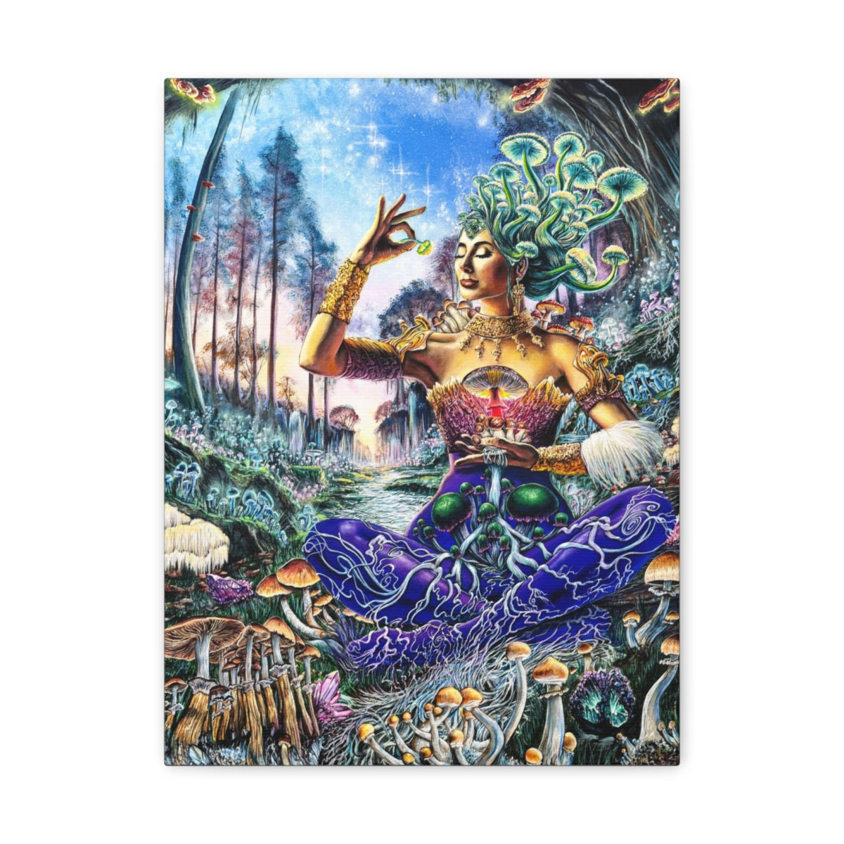 Mycelium Mistress canvas front view