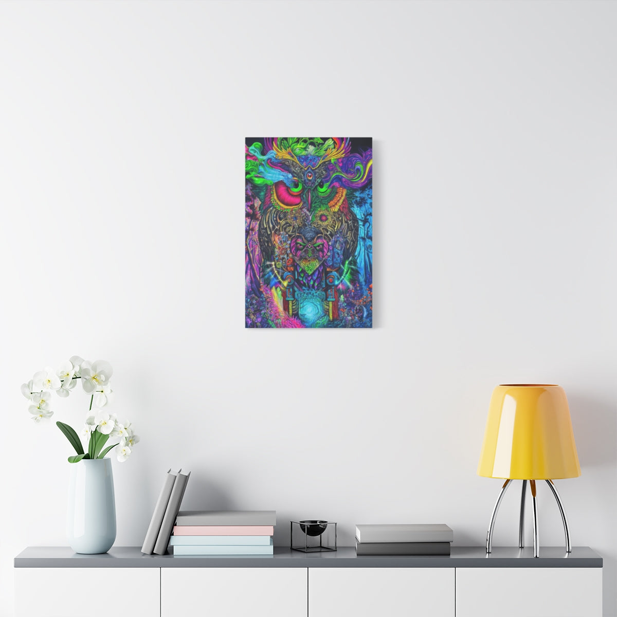 Owl Forest 16″ x 24″ (Vertical) / 1.25" wall view